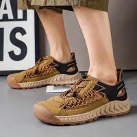 Sandalias de hombre, novedad de verano, zapatos de playa para hombre con suela blanca. Simples, transpirables y resistentes al desgaste. - details 18
