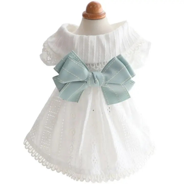 Vestido cómodo y transpirable para mascotas, falda suave y agradable para la piel para cachorros, falda hueca para mascotas para perros y gatos - 1