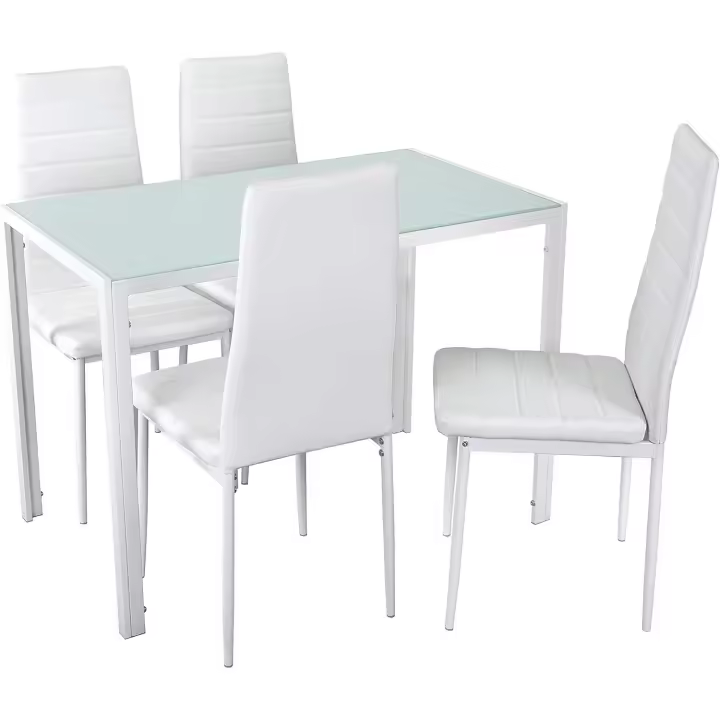 Cocina 105x60 + 4 sillas Clasik (Sillas Blancas) - 1