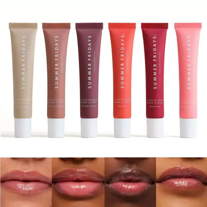 Conjunto de Labial Suave y Liso de Vainilla Beige Lápiz de Labios Hidratante con Espejo - 1
