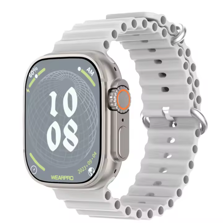 Reloj inteligente DT Ultra 2, dispositivo con control de pacpo cardiaco, ajuste del brillo, Brújula, modo Deportivo, GPS incorporado, AMOLED, novedad de 2024 - 1