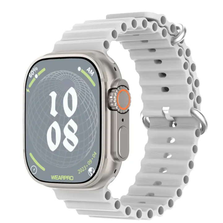 Reloj inteligente DT Ultra 2, dispositivo con control de pacpo cardiaco, ajuste del brillo, Brújula, modo Deportivo, GPS incorporado, AMOLED, novedad de 2024 - 1