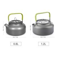 Tetera de agua portátil, café, interior, aleación de aluminio, tetera, exterior, Camping, senderismo, olla de Picnic - details 0