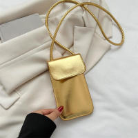 Bolso bandolera de cuero PU sólido para mujer, bolso para teléfono móvil - details 2