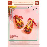 Zapatos de tigre para bebés 1 año hombre y mujer bebé recién nacido 100 días hecho a mano para niños zapatos de tela de cabeza de tigre - details 3