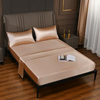 Sábana Ajustable de Seda de Morera 100% con Banda Elástica Antideslizante para Cama Individual Doble King Queen - details 8