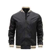 Chaqueta Bomber de Moda para Hombres Ajuste Delgado, Cierre de Cremallera, Lining de Polyester, Primavera Otoño, Viste Tu Estilo Casual - details 1
