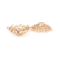 Tapas de Abalorios de Brasso Dorado 18K de Alta Calidad Accesorios de Joyería DIY para Collares y Pendientes - details 26