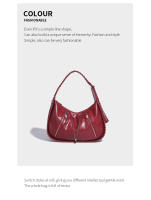 Bolso de axila tejido pulido retro de textura premium para mujer, nuevo bolso de mensajero de un solo hombro con correa de hombro ancha de gran capacidad. - details 10