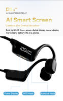Auriculares de conducción ósea Real, cascos con pantalla Digital de 32GB, Bluetooth 5,4, MP3, IPX8, impermeables, para natación, deportes, música HIFI - details 3