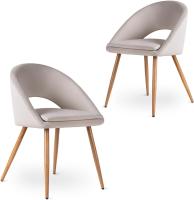 Pack de 2 sillas Acolchadas y tapizadas en Tela para salón, Comedor o Dormitorio - details 10