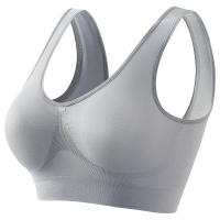 Women solid color fitness sports bra top gym yoga athletic tight workout soft brassiere padded - details 31