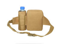 Riñonera para deportes al aire libre, impermeable, táctica, para acampar, color negro, verde, caqui - details 13