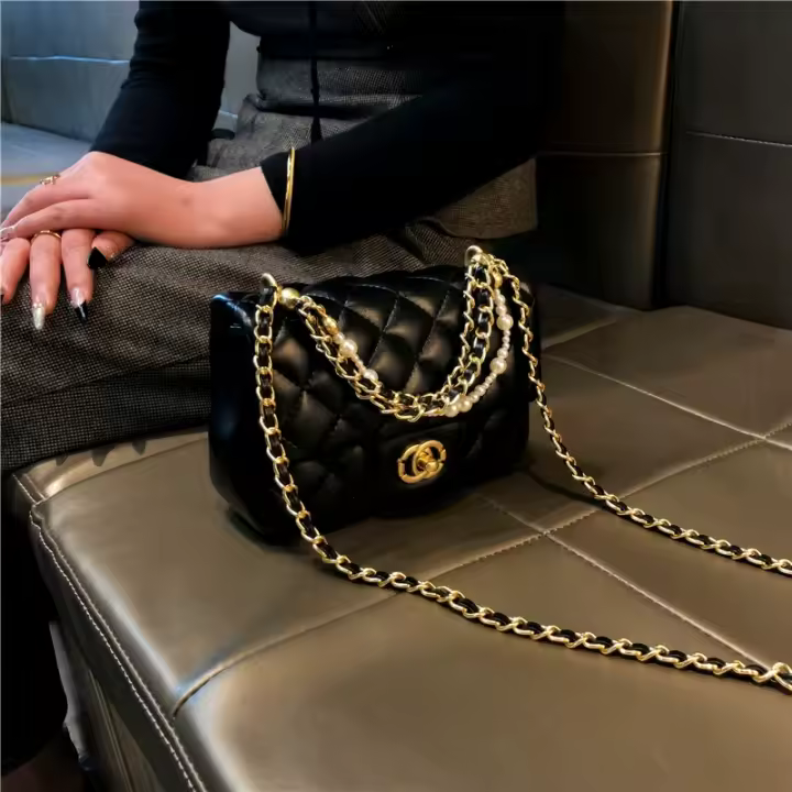 Bolso de alto sentido marca Hong Kong2025Nuevo temperamento salvaje rombo bolso de mano de viaje bolso de hombro de moda - 1
