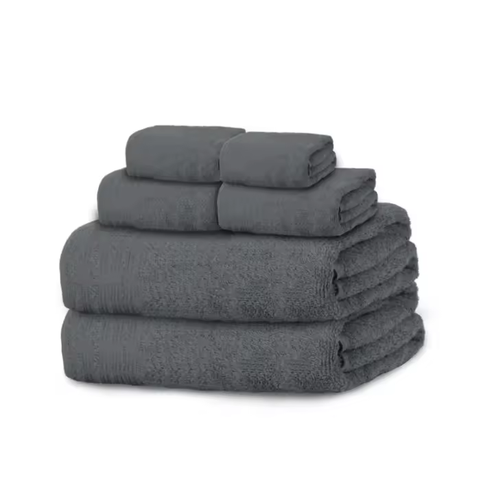 Juego de Toallas Aleatorio 2Baño+2Mano+2Bide 100% Algodón 450gsm Suaves, Resistentes, Absorbentes - 1