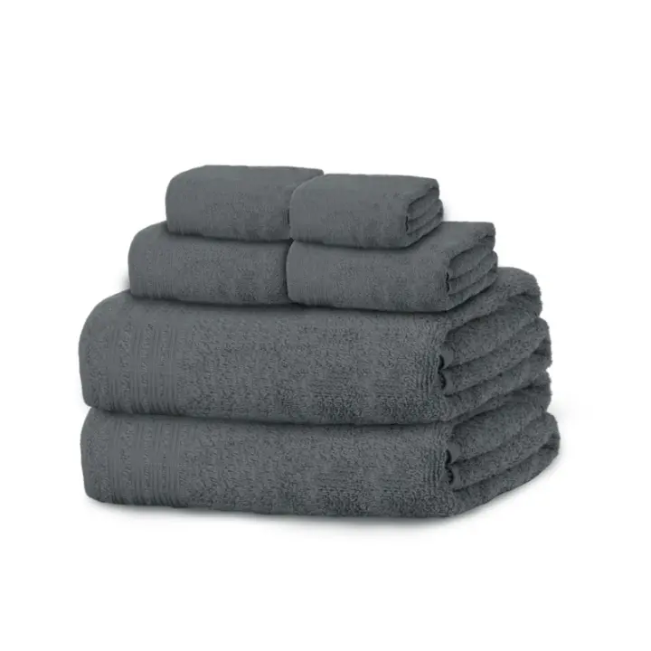Juego de Toallas Aleatorio 2Baño+2Mano+2Bide 100% Algodón 450gsm Suaves, Resistentes, Absorbentes - 1