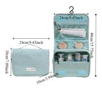Bolsa de cosméticos colgante de gran capacidad con gancho, bolsa de lavado con gancho impermeable, almacenamiento de cuidado de la piel, bolsa de aseo de viaje multifuncional - details 0