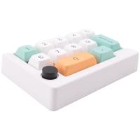 Interruptor mecánico Macro programable de 13 teclas, interruptor intercambiable en caliente, luz RGB de 7 colores, Mini teclado para juegos, teclado numérico blanco - details 4