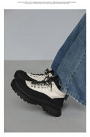 Nuevos zapatos de senderismo para senderismo de caña baja para ocio al aire libre,zapatos de hombre de suela gruesa que aumentan - details 11