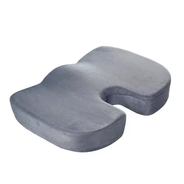 Cojín de asiento de espuma viscoelástica, cómodo y suave, almohadilla de masaje para silla ortopédica, coxis para el hogar y la Oficina - 1