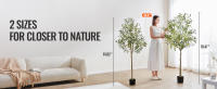 SucceBuy Árbol artificial, árbol en maceta falso verde realista para el hogar, la oficina, la decoración del almacén, interior y exterior - details 0