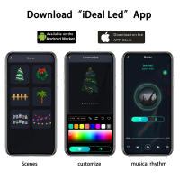 Luces de Hadas de Cumpleaños Decoración LED Controlable por APP Resistente al Agua RGB para Hogar Fiesta de Boda el Día de San Valentín - details 1