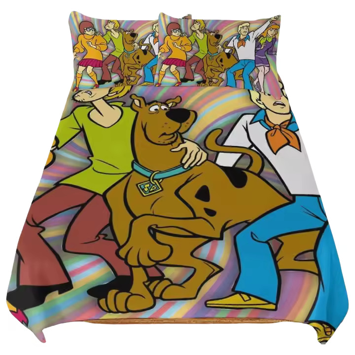 Juego de Ropa de Cama Suave Scooby Doo Set de 3 Piezas para Todas las Estaciones - 1