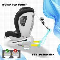 Silla de coche con Isofix giratoria 360 °   Grupo 0+/1/2/3, 0-12 años, 40-150 cm (Gris oscuro i-Size) - details 5