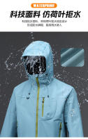 Chaqueta de exterior para mujer con capucha, unisex, resistente al viento e impermeable, abrigo de montañismo profesional - details 5