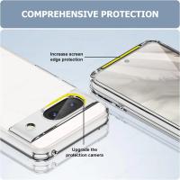 Funda de teléfono transparente suave de lujo para Google Pixel 8 7 6 Pro 8A 7A 6A, funda protectora trasera de silicona TPU a prueba de golpes, accesorios para teléfono - details 2