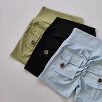 Pantalones cortos de Fitness sin costuras para mujer, cintura alta, color melocotón, con bolsillos, ajustados, deportivos, para correr, entrenamiento, baile, levantamiento de cadera - details 8