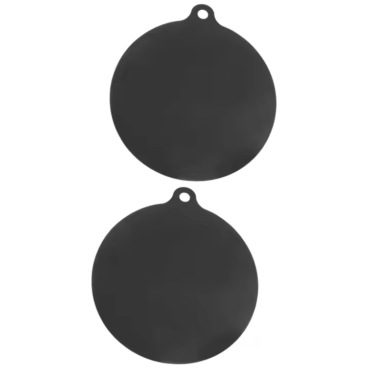 Estera protectora de placa de inducción eléctrica, alfombrilla antideslizante de silicona, cubierta protectora contra arañazos, aislamiento térmico, 2 paquetes - 1