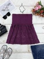 Top de Tubo de Encaje XXXL Vestido de Playa de Verano para Mujeres Estilo Desechado Casual con Hombros Descubiertos - details 27