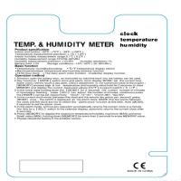 Medidor De Temperatura Y Humedad Digital LCD HTC-2 Estación Climática Con Reloj Para Interior Y Exterior Medidor De Clima - details 0