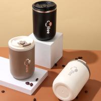 Taza de café de acero inoxidable de 16,9 oz, frasco de vacío de viaje a prueba de fugas, taza aislada, leche, té, botella de agua con tapa, 500ml - details 1