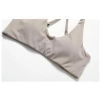 Fiess Sujetador de yoga para mujer, parte de atrás bonita, top deportivo de nailon, sujetador cruzado sexy transpirable, adecuado para gimnasio de mujer - details 30