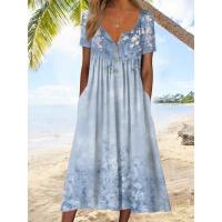Vestido de verano de moda de manga corta para mujer - details 0