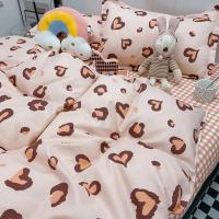Juego de Cubierta de Edredón Estilo Ins con Diseño Floral Funda de Sábana Plana y Fundas de Almohada sin Relleno para Niños y Niñas Linen de Cama de Twin Single Queen - details 7