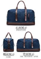 Bolsas de viaje de cuero de lona originales para hombres, bolsa de equipaje de mano, bolsa de lona, bolso de viaje grande, bolsa de fin de semana, envío directo - details 18