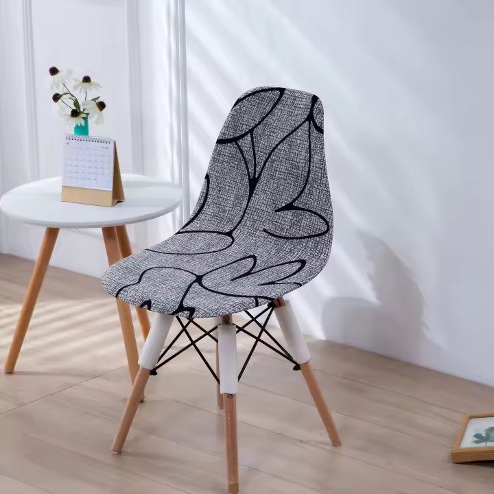 Funda elástica para silla de fabricantes, funda europea para silla tipo concha, funda simple y moderna para silla de comedor - 1