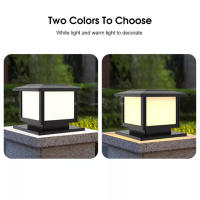 Luz de Poste Solar LED para Exteriores Luz de Punta de Montaje en Pared para Jardín Pasos Luz de Puerta de Corridor de Edificio - details 2