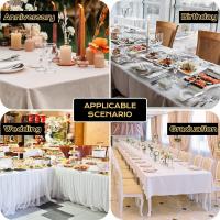 Mantel de Hojas de Arce Impermeable Decoración de Mesa de Comedor para Otoño, Halloween, Día de Acción Gracios Ideal para Bodas y Fiestas - details 9