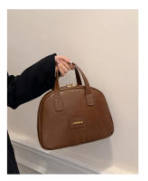 Bolsa de maquillaje Vintage de cuero encerado para mujer, gran capacidad, moderna, de alta gama, bolsa de almacenamiento portátil para el cuidado de la piel, novedad de 2025 - details 19