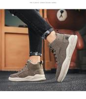 Botas Martin altas para primavera y otoño, botines de trabajo resistentes al desgaste, zapatos de cuero de moda, zapatos con cordones para hombre - details 6