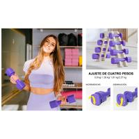 10 KG Juego de Pesas de Mano Ajustables, 4 en 1 Juego de Mancuernas para Mujeres