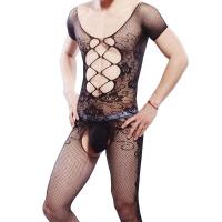 Hombre negro sin cuerpo de entrepierna, malla transparente gay, lencería sexy, mono, ropa erótica sissy - details 9
