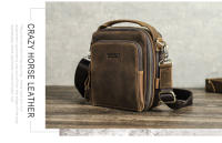 Bolso de hombro pequeño para hombre, bandolera de piel auténtica para iPad de 8,3 pulgadas, Bolso Mini de diseñador Vintage, nuevo - details 1