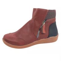 Otoño Invierno botines de mujer zapatos planos casuales botas martin femeninas señora - details 4