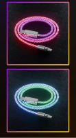 Cable de carga súper rápida RGB brillante con rotación de 180 °, Cable USB a tipo C, flujo MicroUSB, Streamer colorido, línea de datos de cargador, 6A, 120W - details 13