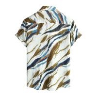 Camisa hawaiana de manga corta con estampado 3D de roles informales para hombre, botones, TRCAL, playa - details 2